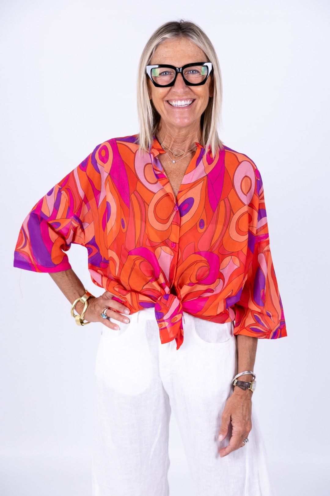 Tensione In - Camicia in mussola fantasia