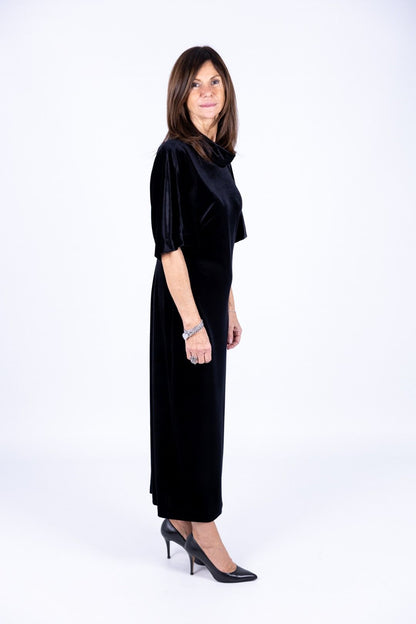 Tensione In - Abito ciniglia nero