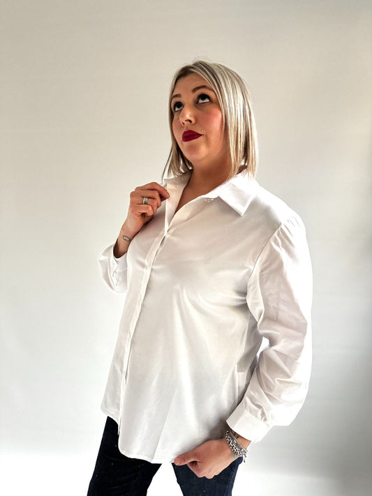 Susy Star - Camicia con bottone gioiello