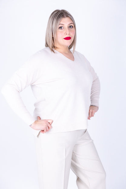 Dejavù - Maglia scollo a V con spacchetti