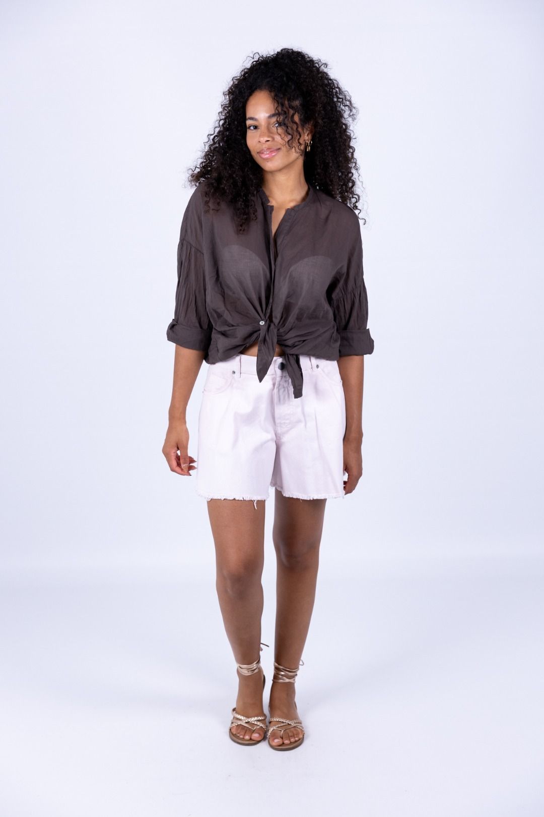 Tensione In - Camicia mussola con scritta