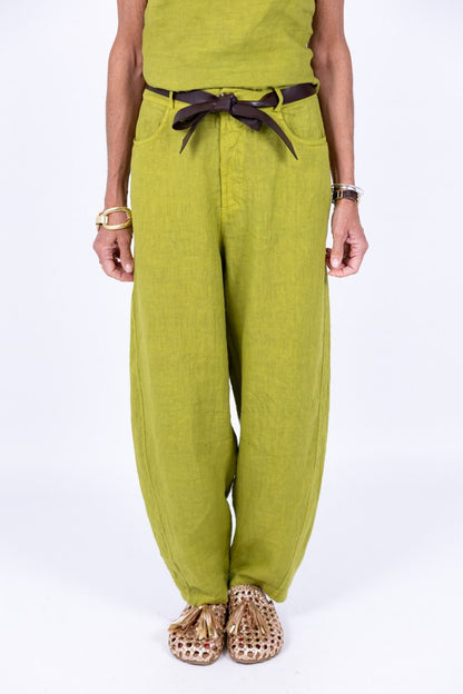 Susy Mix - Pantalone baggy in lino