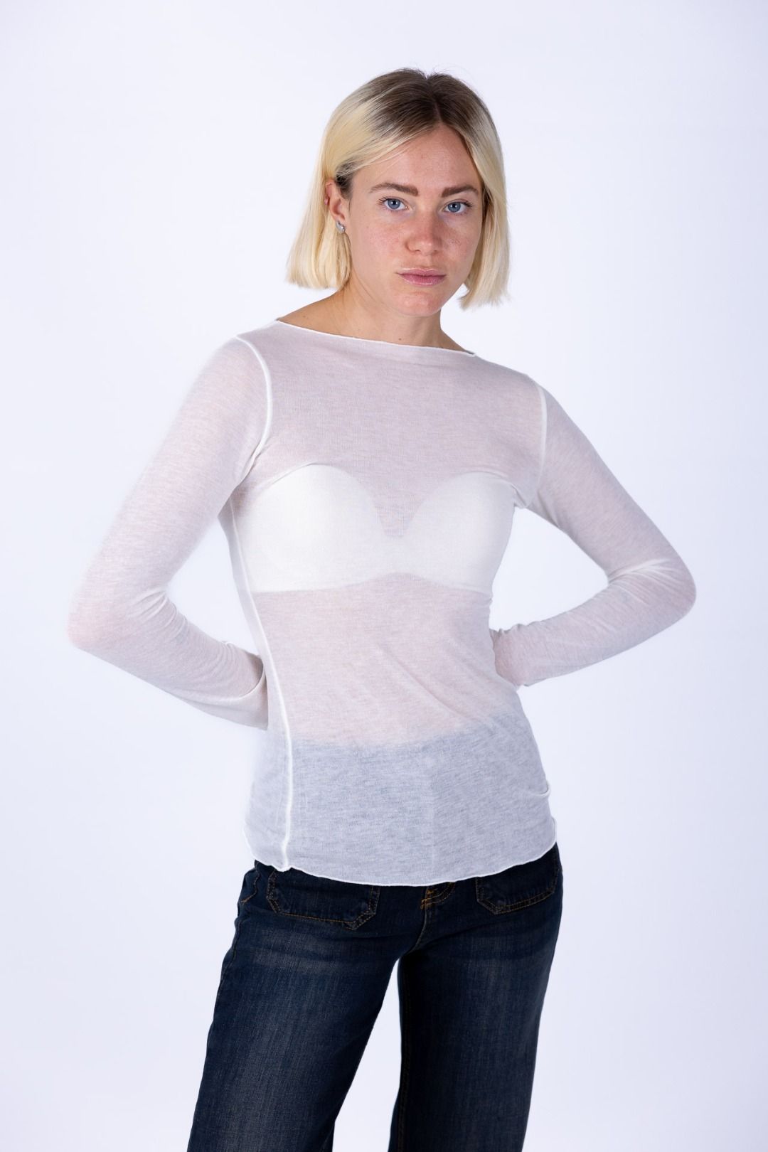 Tensione in - Maglia barca misto cachemire