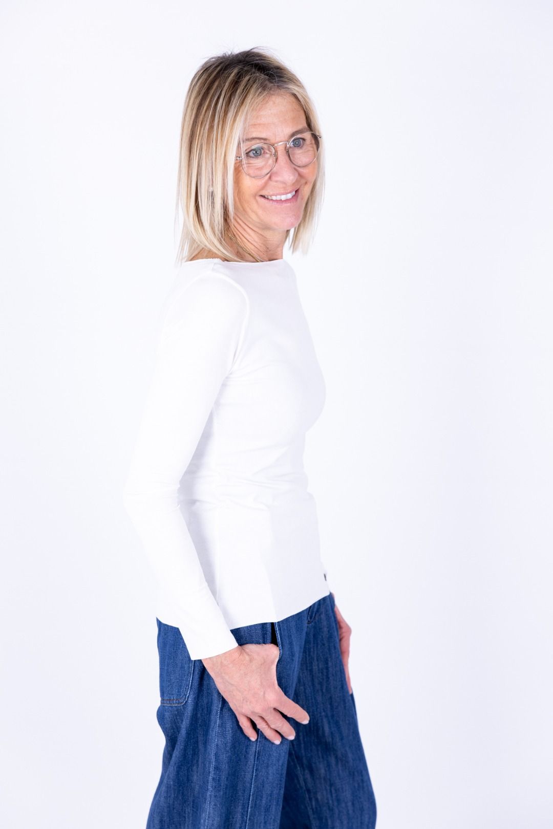 Susy Mix - T-shirt barchetta taglio vivo