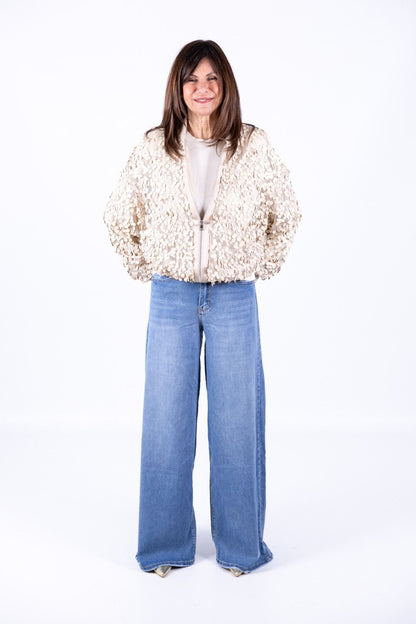 HaveOne - Bomber paillettes
