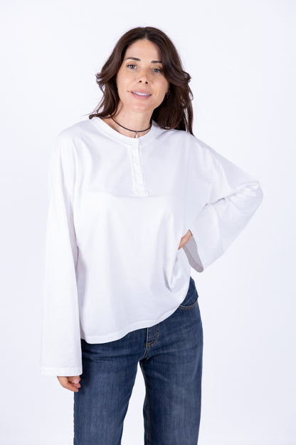 Susy Mix - T- Shirt serafino M/Calla