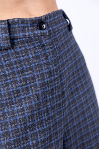 Tensione In - Pantalone palazzo con quadri