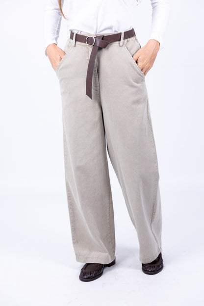 Le Streghe - Pantalone largo con cintura