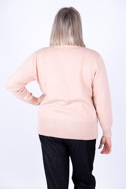 Ragno - Maglia collo a giro con costine sul collo