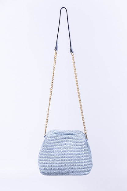 Gulp - Borsa in raffia con chiusura magnetica