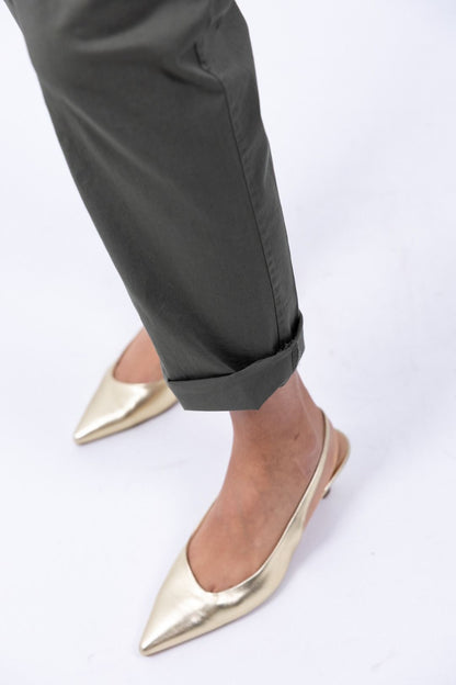 Le Streghe - Pantalone Cotone Tasca Filetto