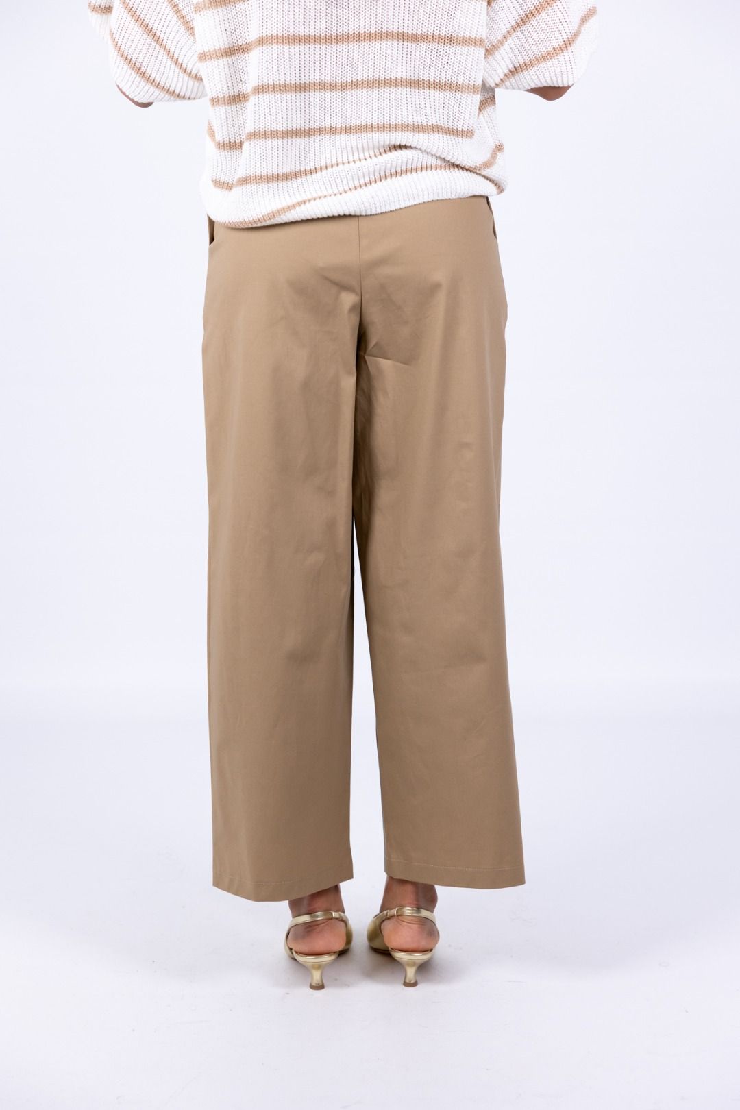 Tensione In - Pantalone cotone con pence