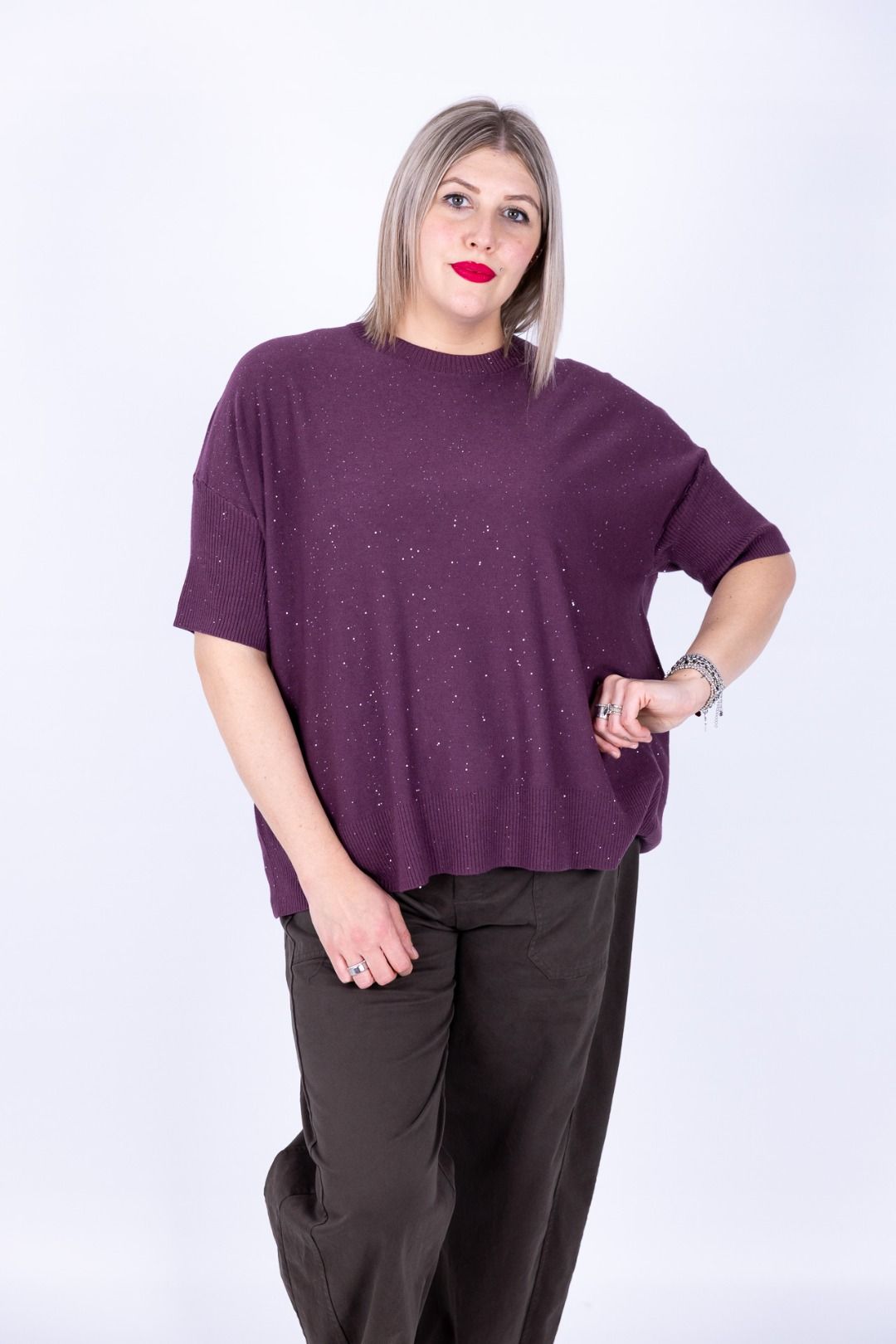 Susy Star - Maglia manica 3/4 con punti luce