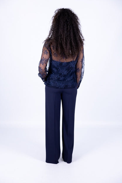 Emme - Camicia pizzo con top