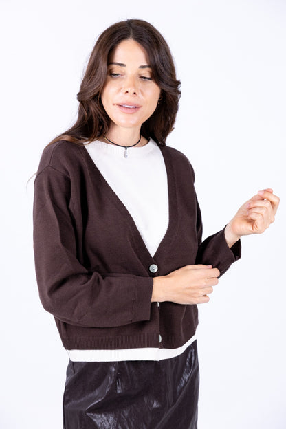 Susy Mix - Cardigan Bi Color