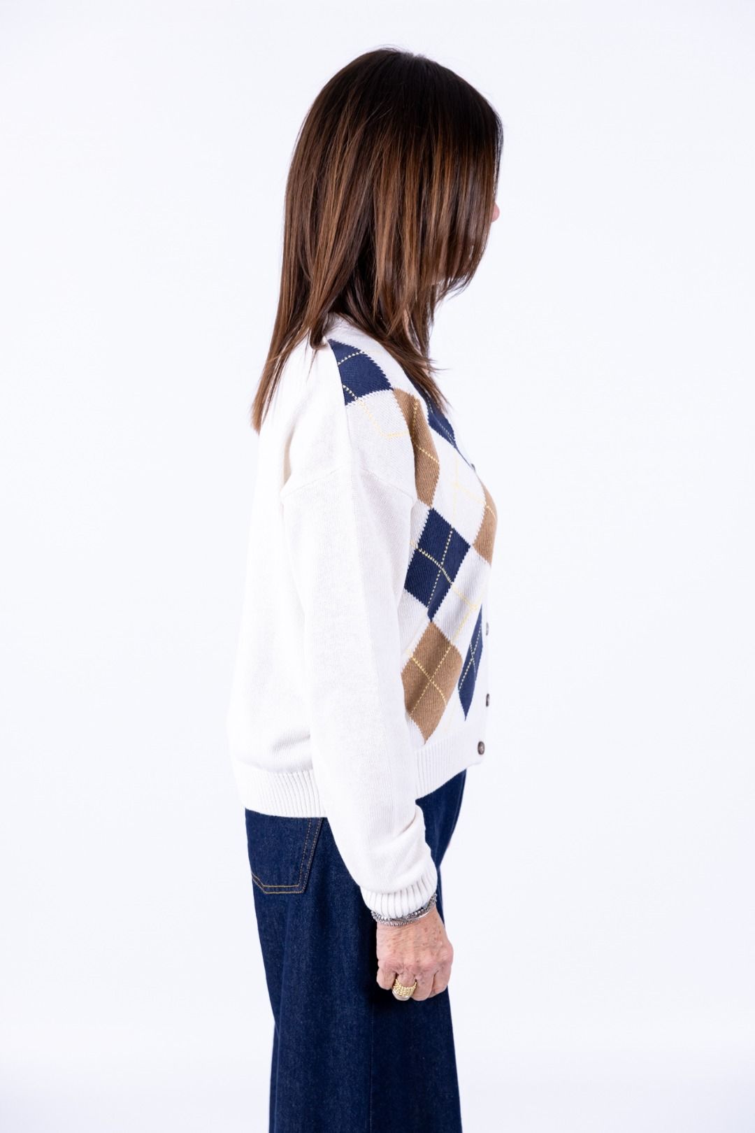 Tensione In - Cardigan rombi