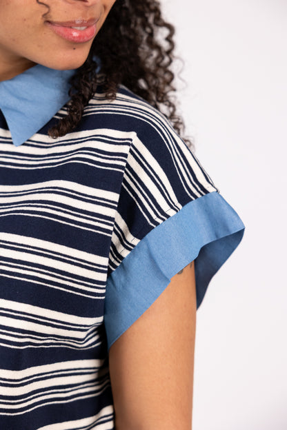 Susy Mix - T-shirt polo a righe
