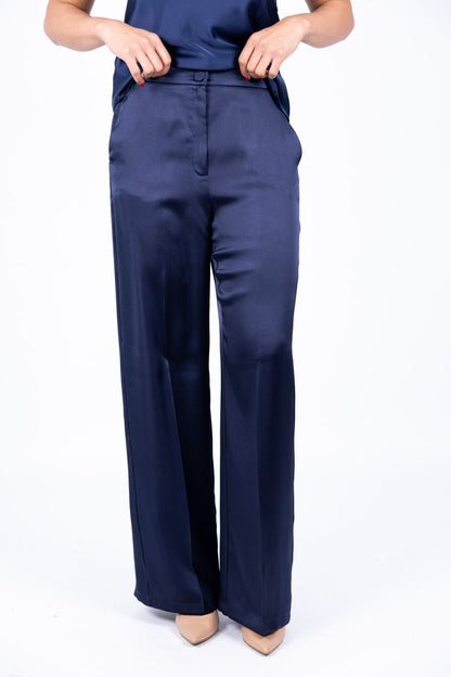 Emme - Pantalone gamba larga raso