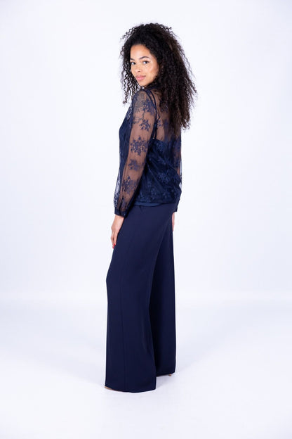 Emme - Camicia pizzo con top