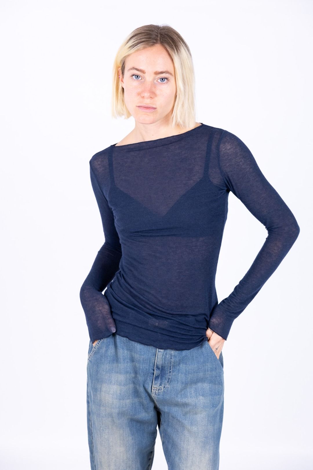 Tensione in - Maglia barca misto cachemire