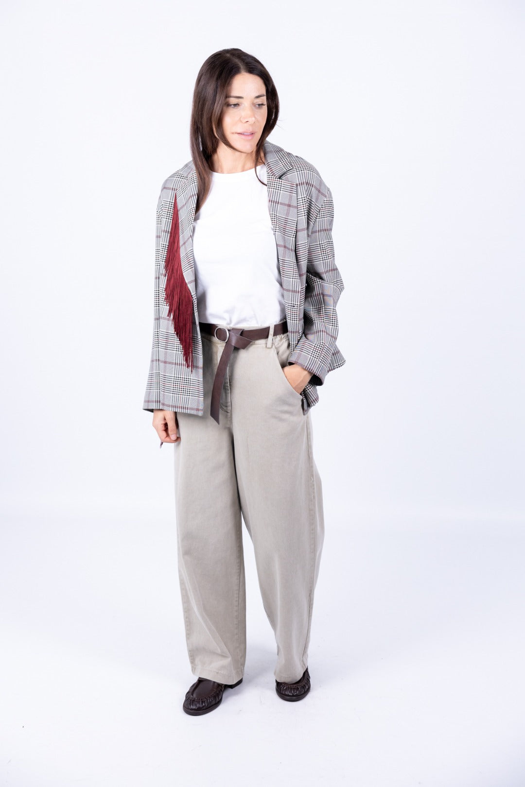 Le Streghe - Pantalone largo con cintura