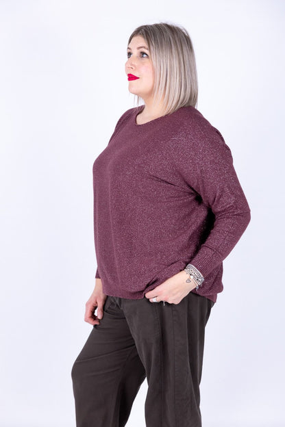 Susy Star - Maglia barca con lurex