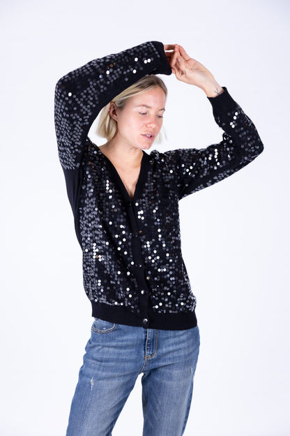 Susy Mix - Cardigan con paillettes