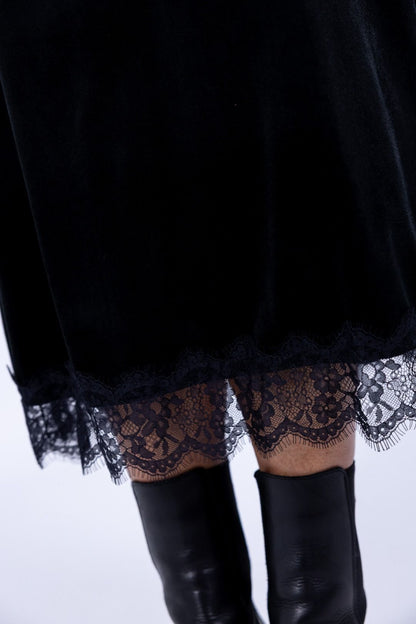 Susy Mix - Gonna ciniglia con pizzo