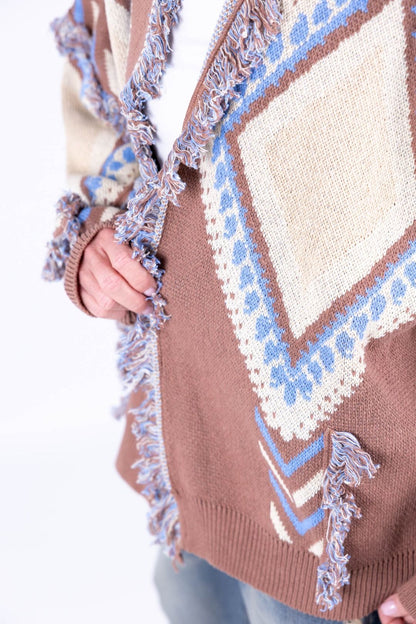 Tensione In - Cardigan rombi