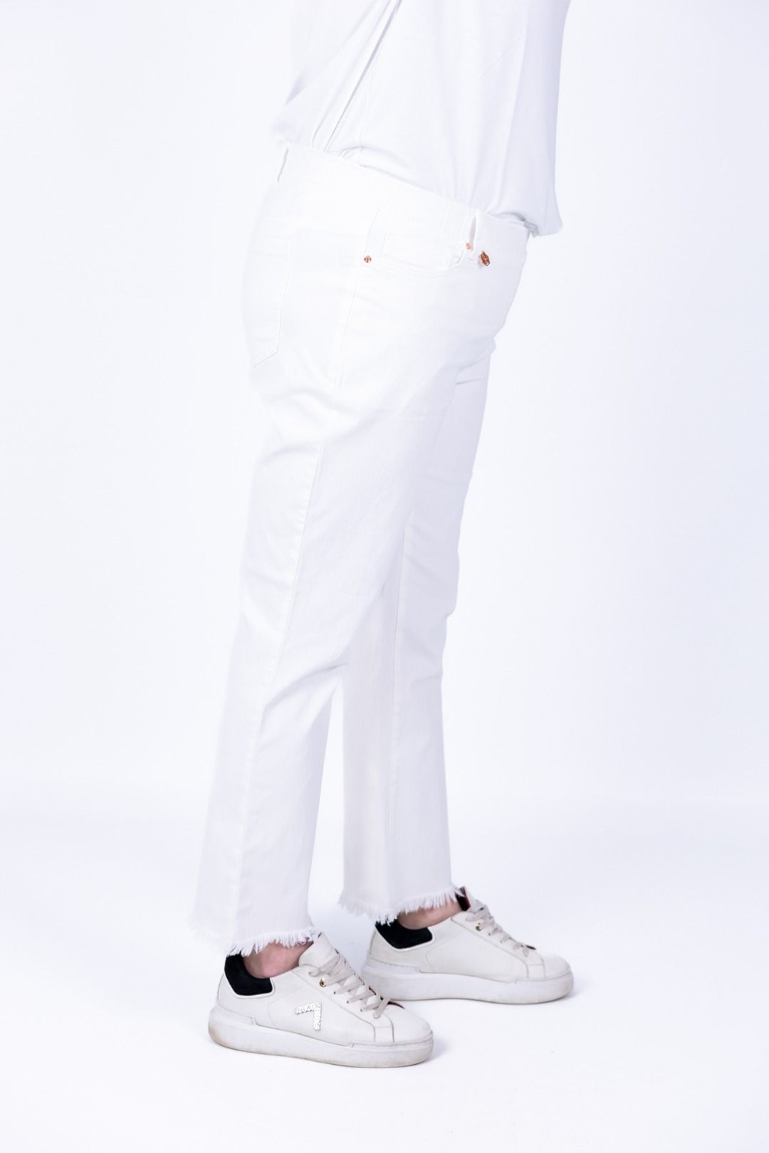 Ragno - Jeans straight pockets con frange C