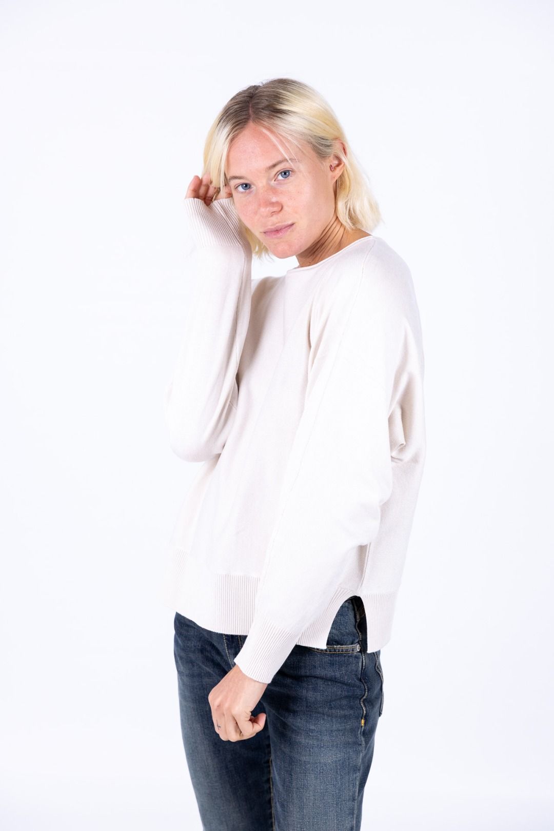 Ragno - Maglia viscosa collo barchetta