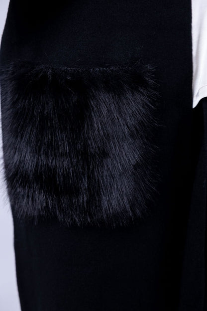 Susy Mix - Cappotto tasche ecopelliccia