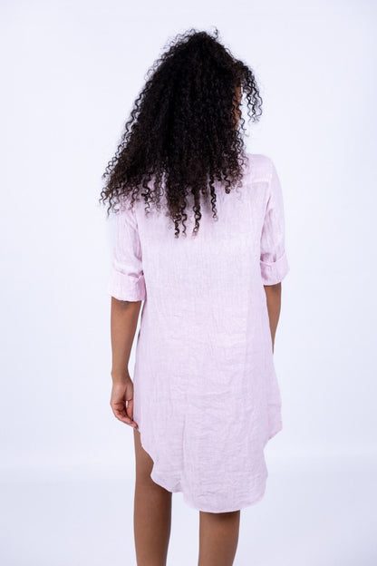 Tensione In - Camicia con spacchi in lino