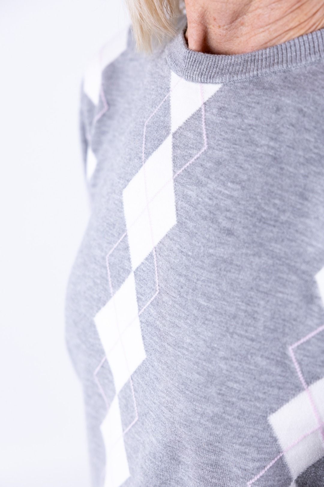 Tensione In - Maglia girocollo rombi