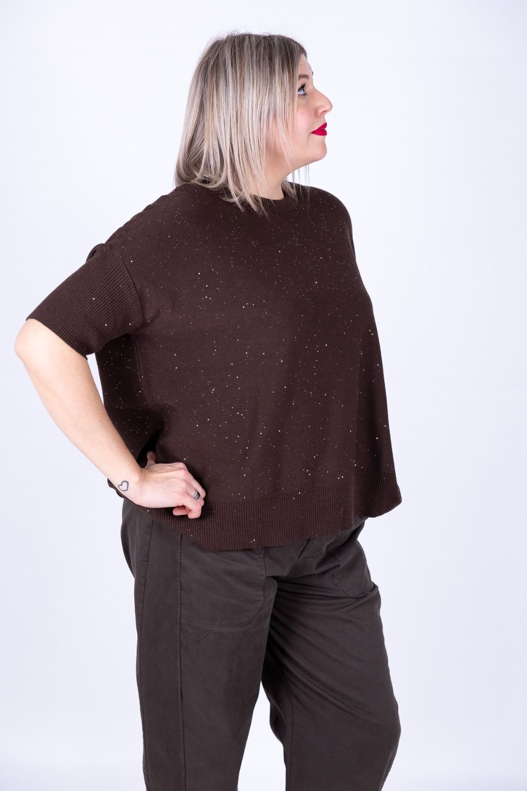 Susy Star - Maglia manica 3/4 con punti luce