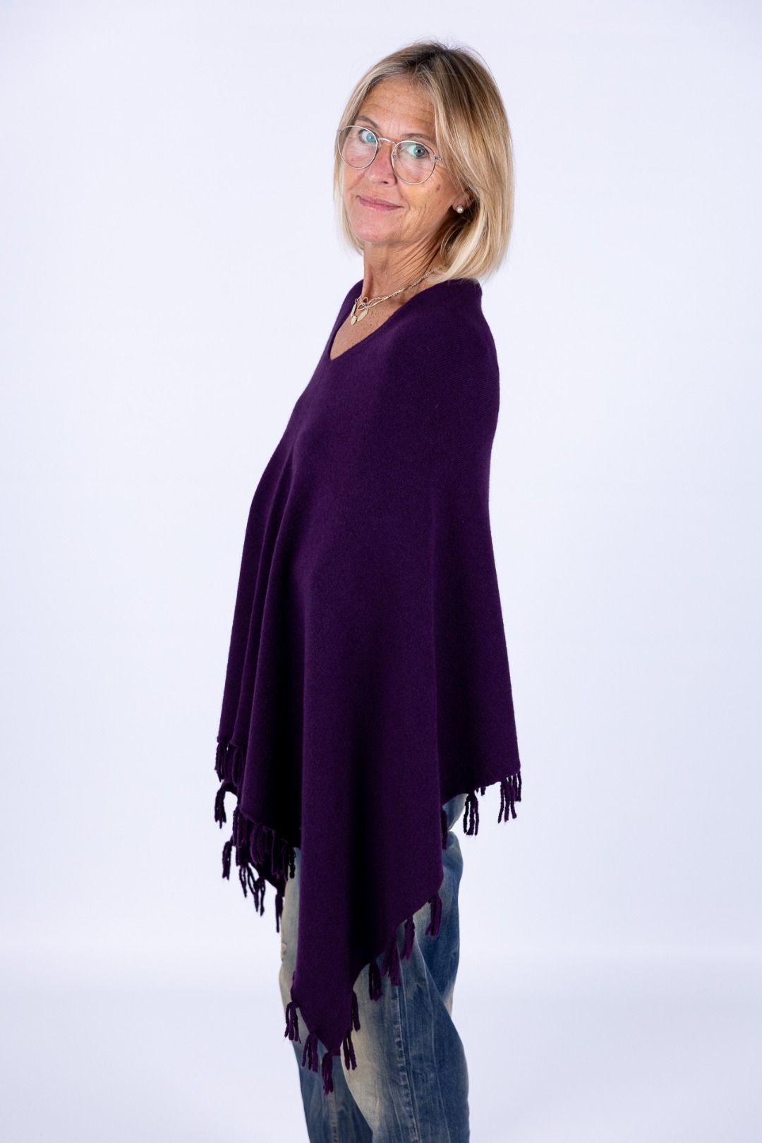 Arvs - Poncho con frange