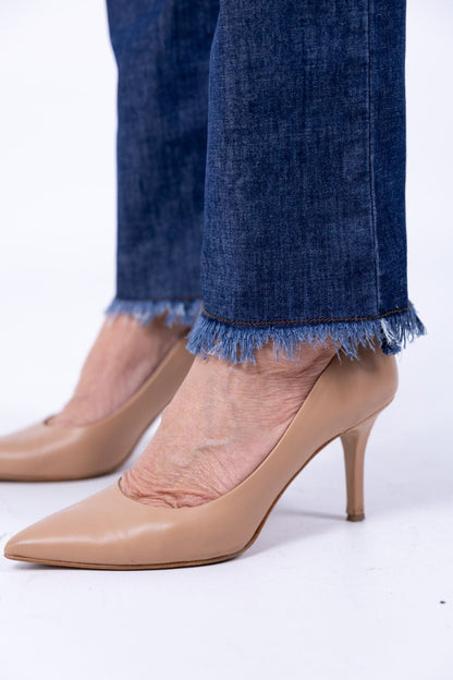 Ragno - Jeans straight pockets con frange