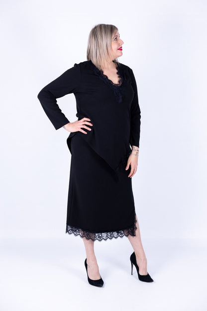 Dejavu - Maglia punto Milano con pizzo