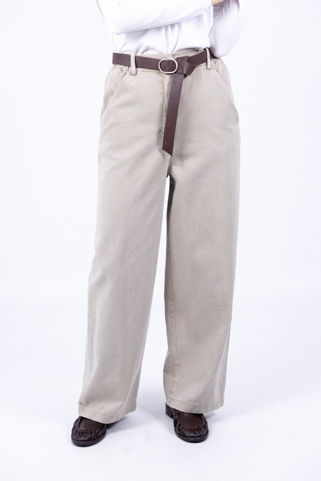 Le Streghe - Pantalone largo con cintura