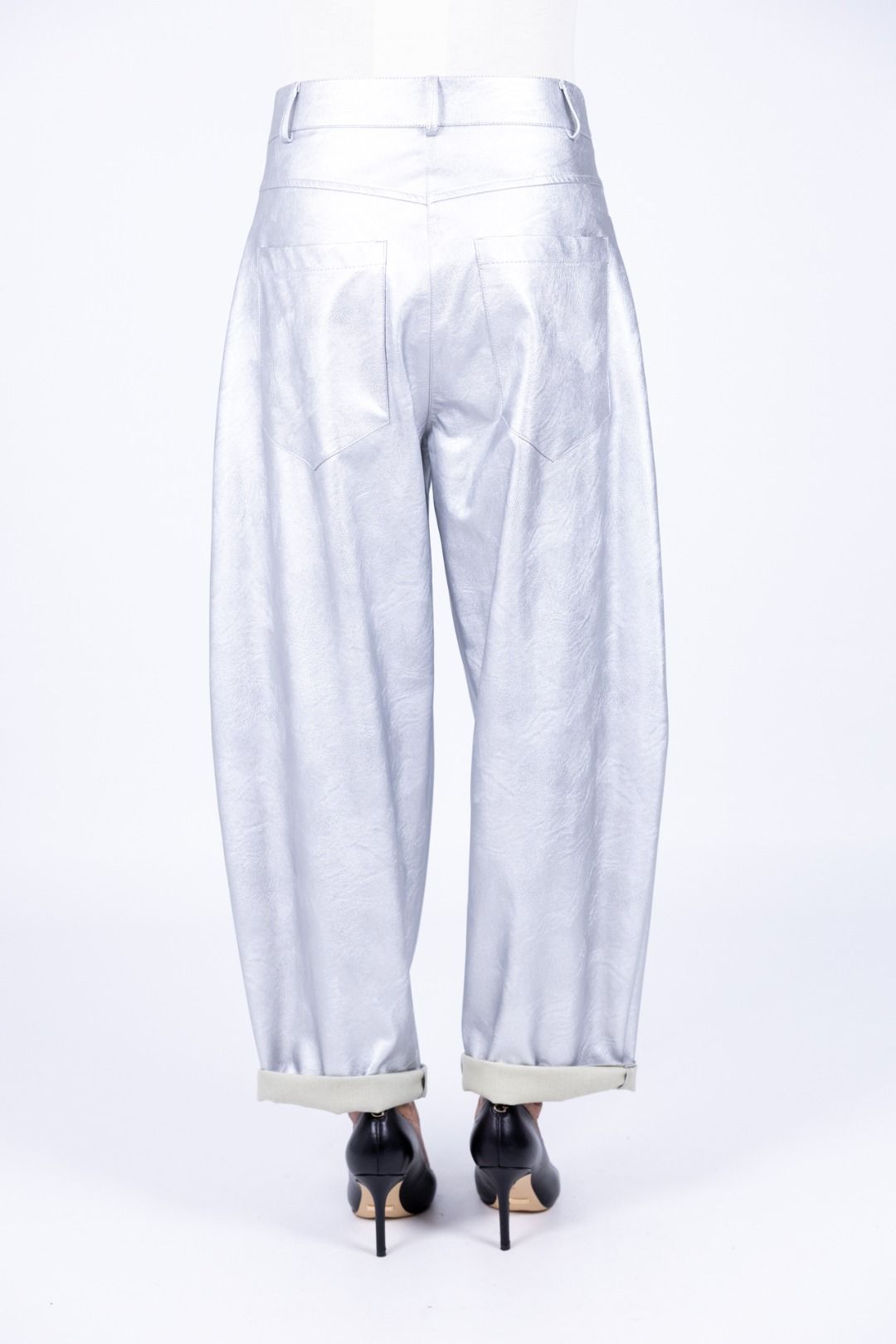 Tensione In - Pantalone ecopelle ovetto