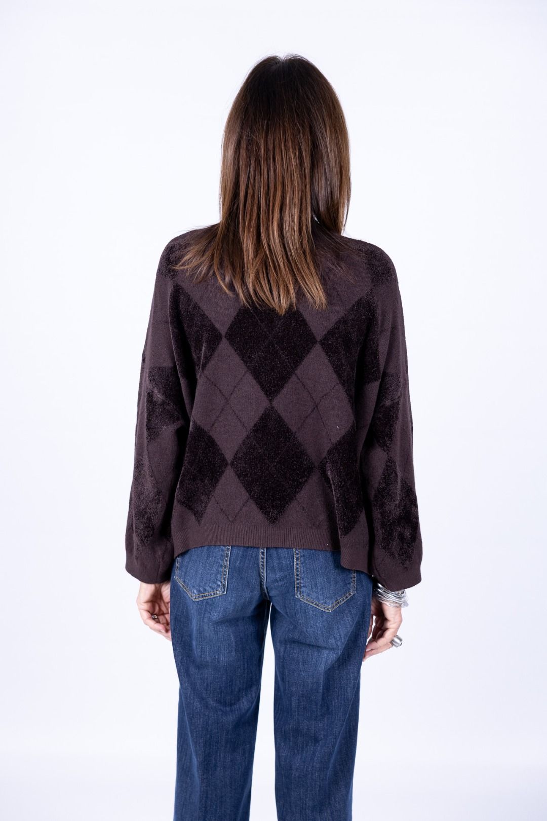 Susy Mix - Maglia con losanghe