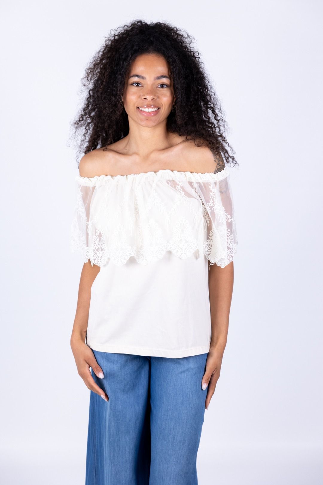 Philia Loft - T-shirt con pizzo
