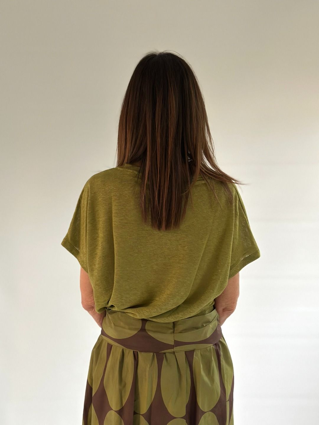 Novepuntouno - T-shirt over in lino