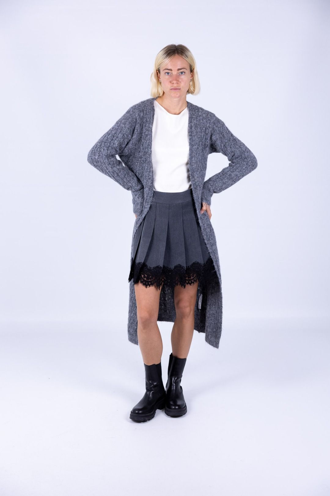 Susy Mix - Cardigan con treccia