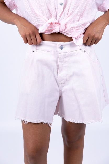 Tensione In - Short sfrangettato