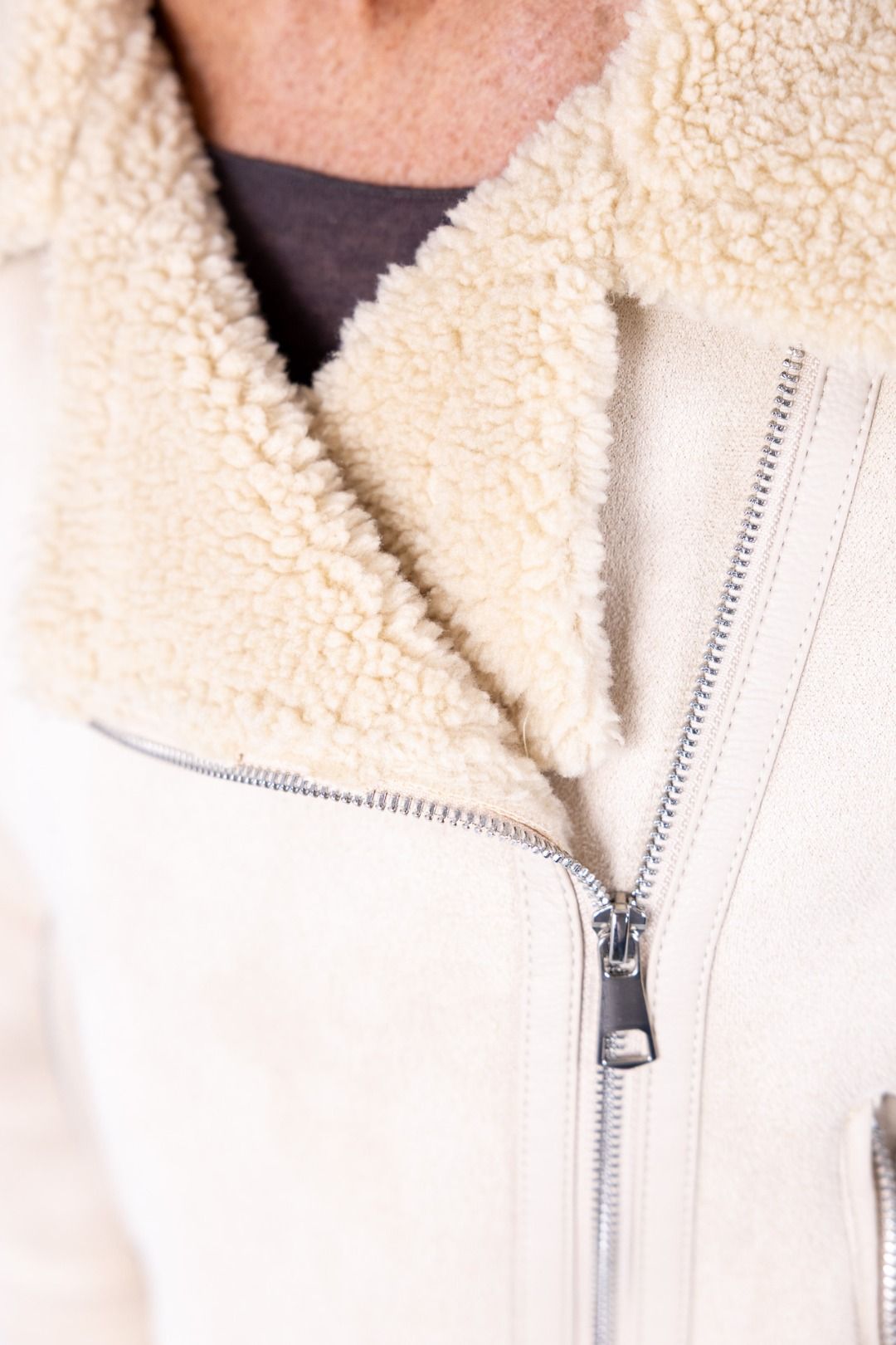 HaveOne - Giacca in eco montone