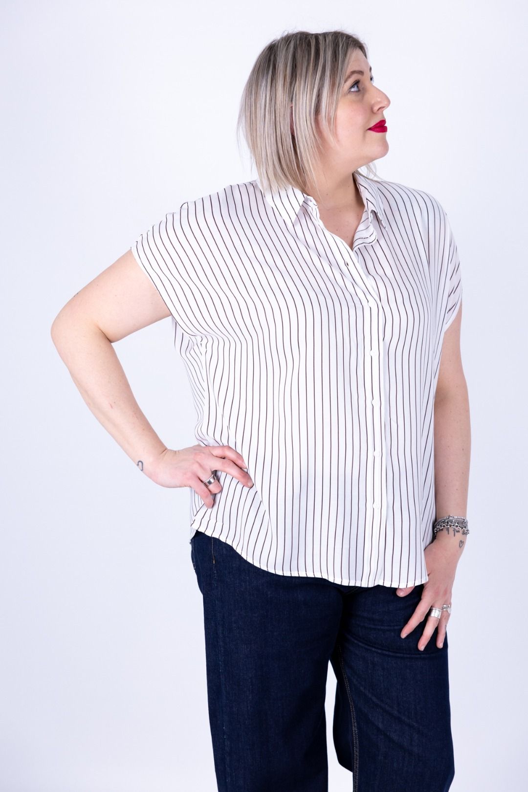 Ragno - Camicia collo Coreana ecoseta C