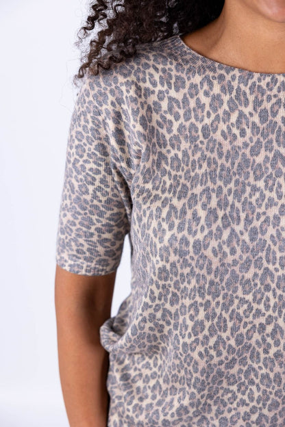 Susy Mix - Maglia maculata mezza manica