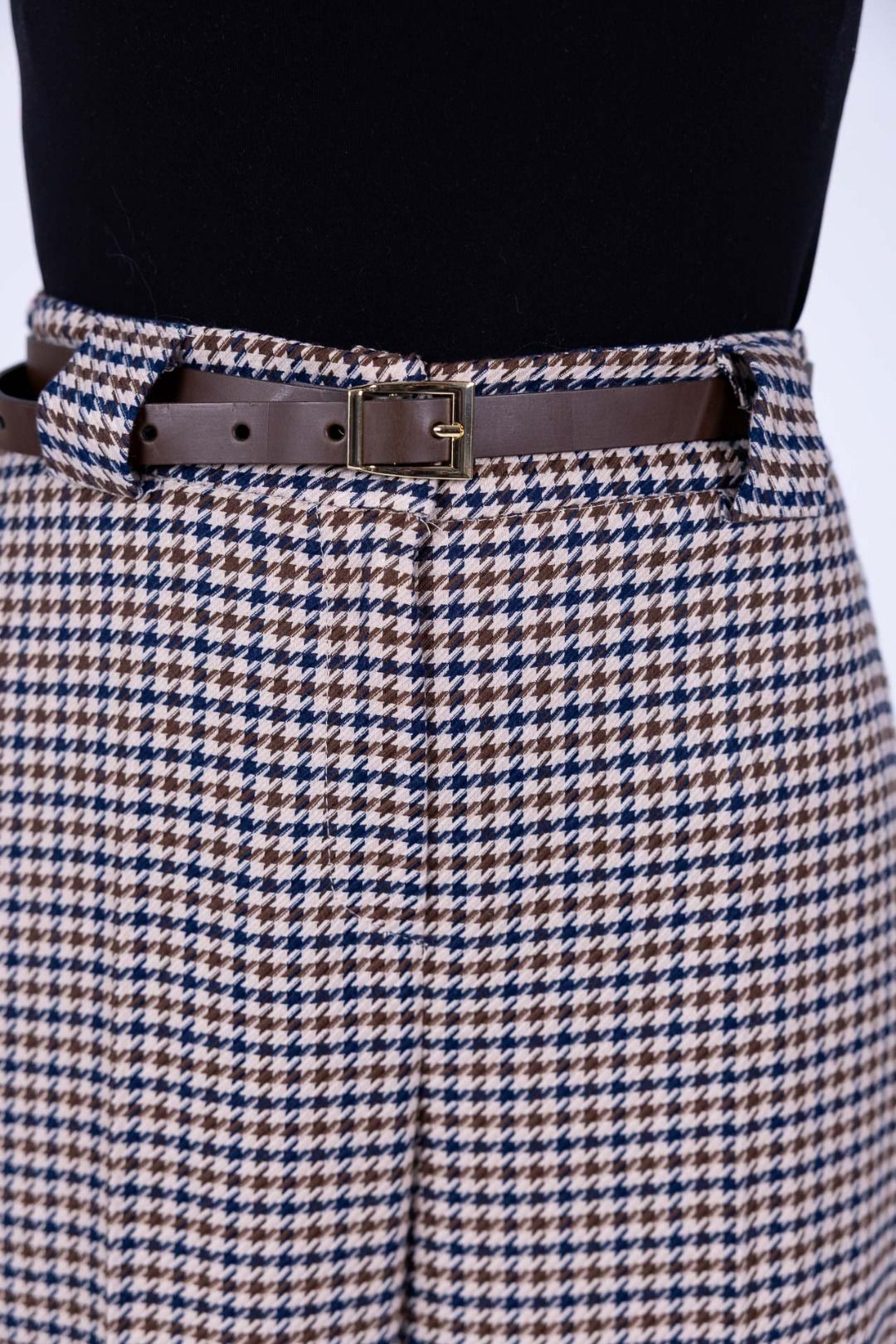 Tensione in - Pantalone palazzo con cintura