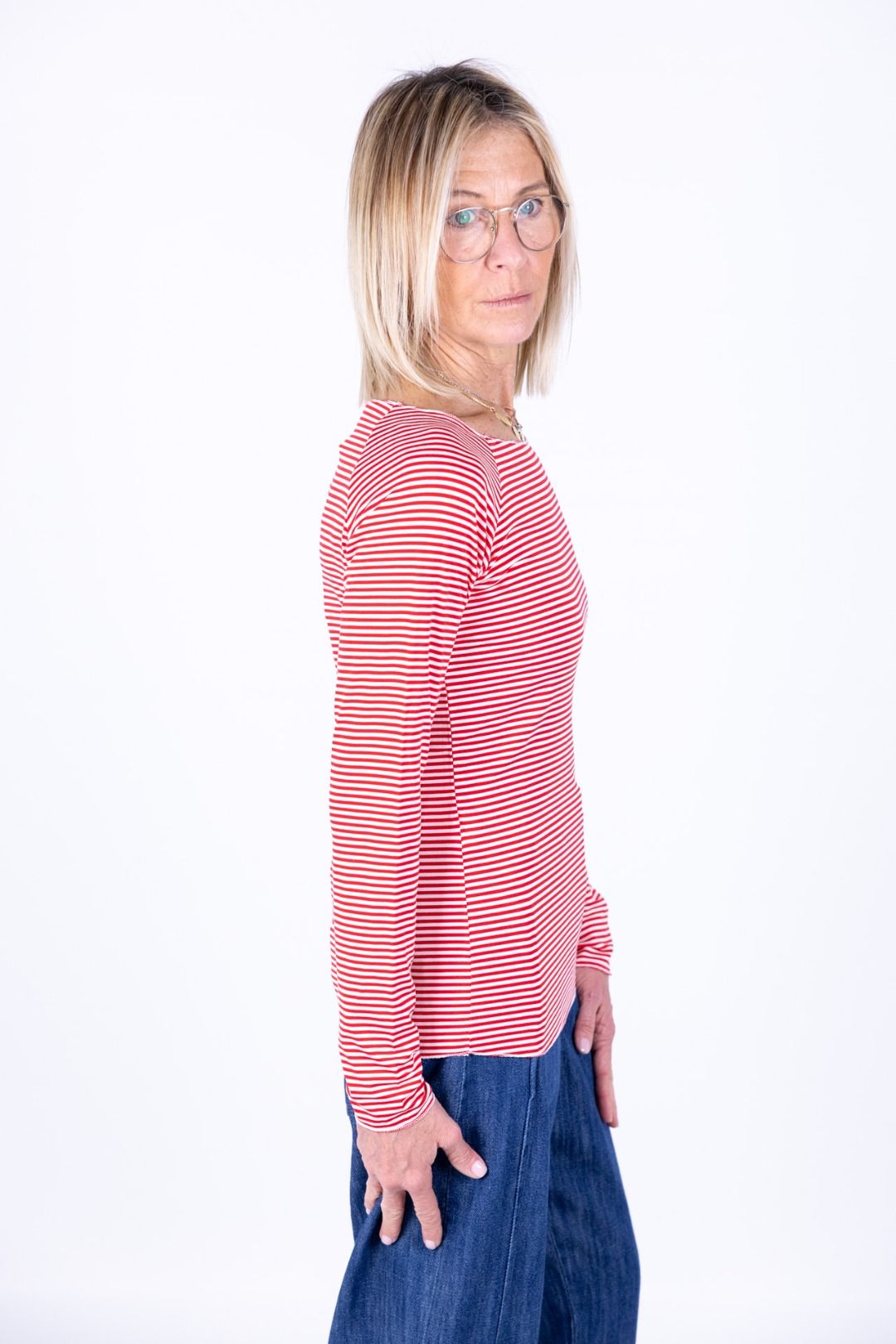Susy Mix - Maglia barchetta righe